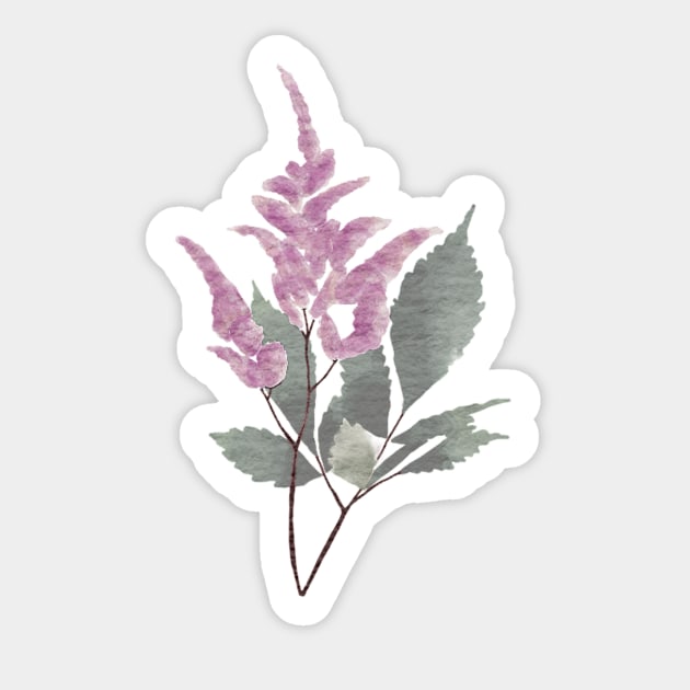 Lavender watercolor design Sticker by Mydrawingsz